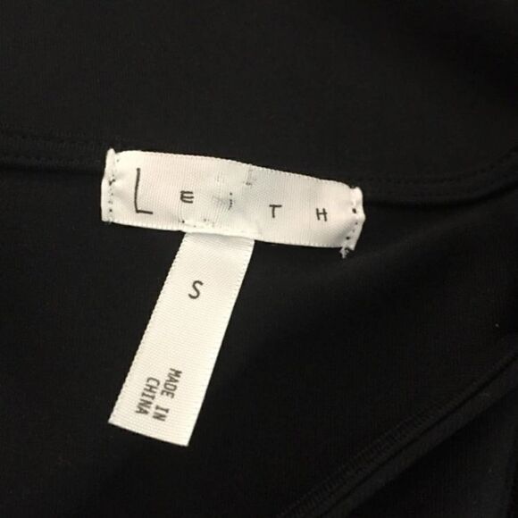 Leith Sexy Little Black Dress with Lace Panel Cutouts - Picture 6 of 9